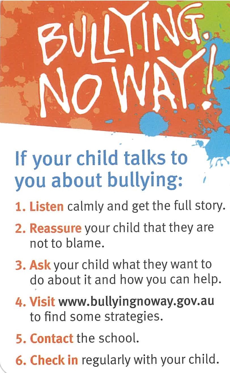 Bullying. No Way! Day Victoria University Secondary College
